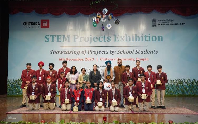 STEM Projects Exhibition to Incline School Students Towards Science & Technology Organized by Chitkara University
